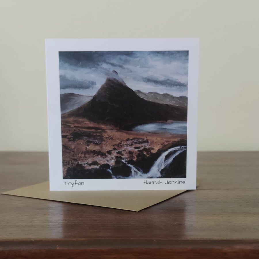 Tryfan, Hikers Heaven Greeting Card Collection, Welsh Mini Landscape, 