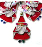 Santa Father Christmas Tree Stained Glass Suncatcher Xmas decoration - Image 4