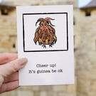 Cheer up! Guinea Pig card blank