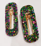 Christmas Green Hairclips Chunky Glitter Clip Barrette Hair Accessories - Image 5