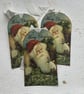 CHRISTMAS GIFT  TAGS  ( set of 3 ) ' Woodland Santa'... ready to ship.. - Image 2