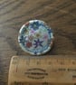 Liberty Print Dorset Singleton Button Brooch, ‘Ibstonian’, Blue - Image 2