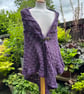 Aubergine Triangle Lace Shawl in recycled acrylic yarn  - Image 4