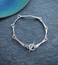 Silver Hallmarked Forged Link Bracelet - Image 5