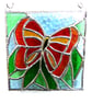 Butterfly Picture Stained Glass Suncatcher Panel Handmade - Image 5