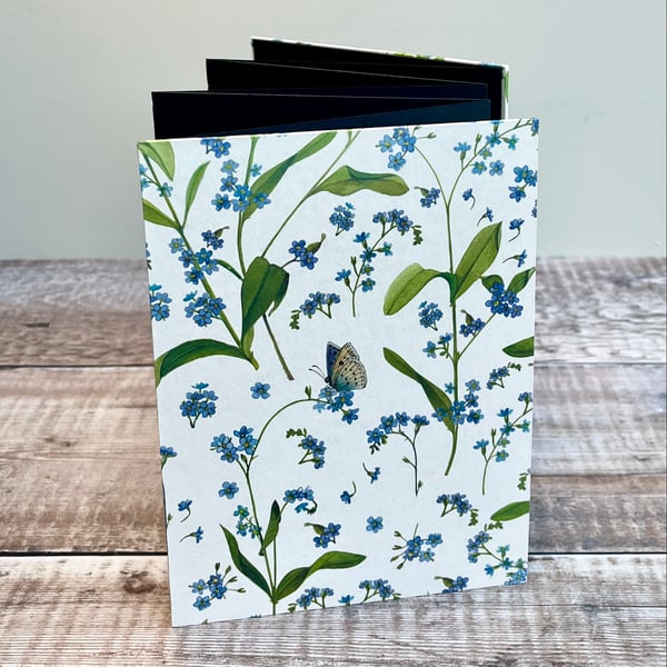 Forget Me Nots Concertina Photo Album