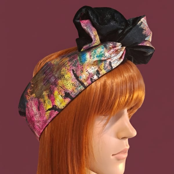 Metallic Multi and Velvet Wire Headwrap 