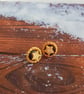 NEW VERSION Christmas Mince Pie stud earrings - Image 1