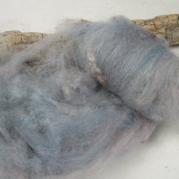 10g Naturally Dyed Indigo Violet BFL Shetland Felting Wool