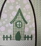 New Home - Green Gingham House on Knitted Effect Card base  - Image 4