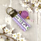 A Ribbon and Felt Keyring