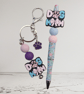 Dog mum pens and keyring set