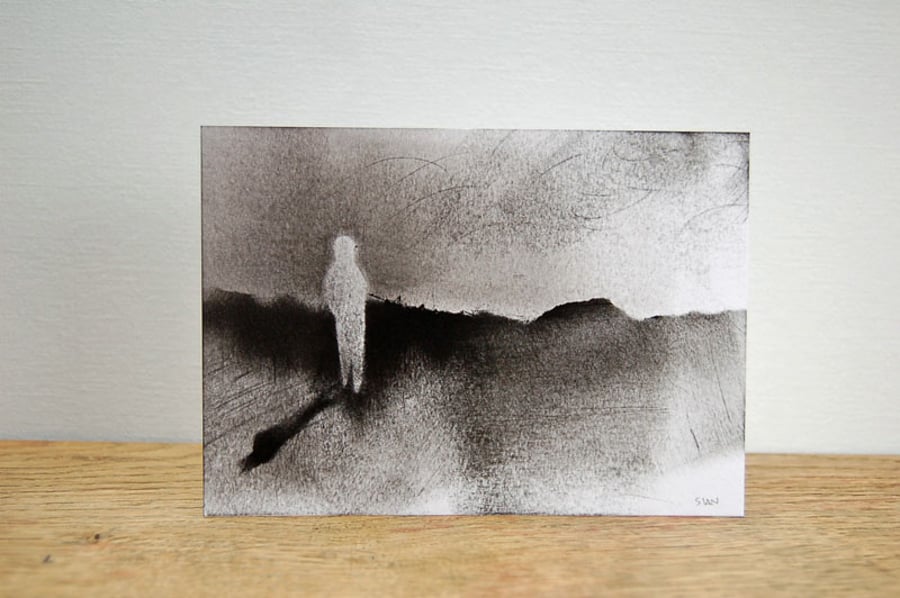 Walker: original ink painting