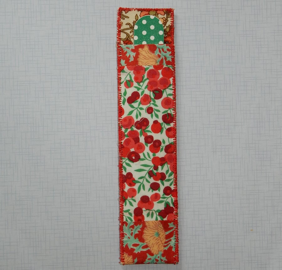 Emery board in case Liberty print patchwork