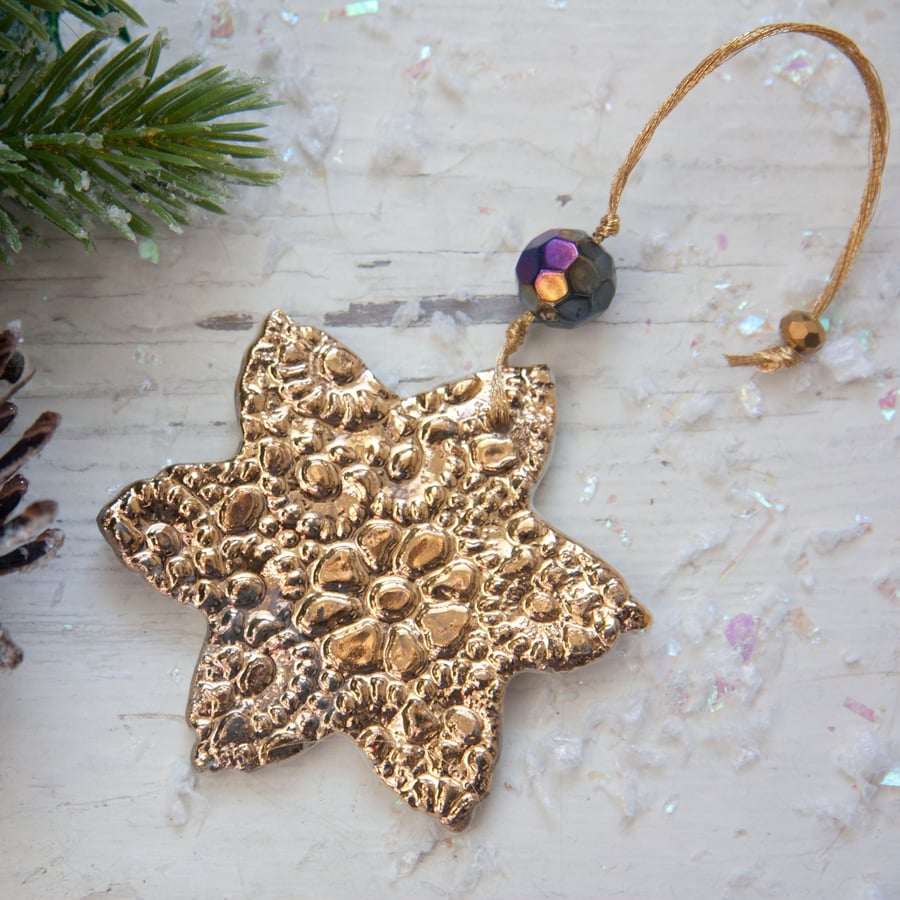 Christmas Gold Snowflake