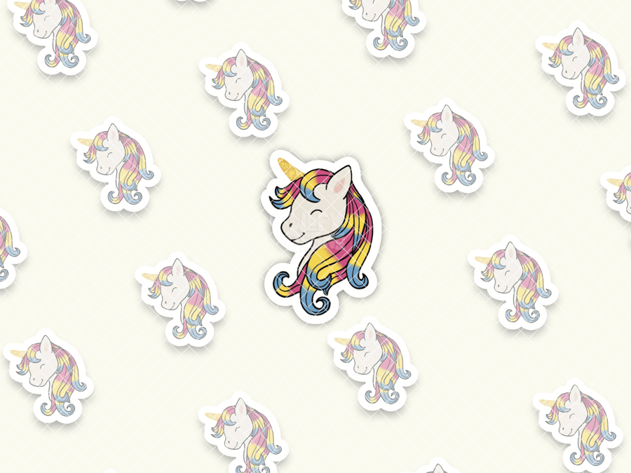 Pride Unicorn Sticker - Pansexual