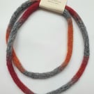 Stripey loop necklace