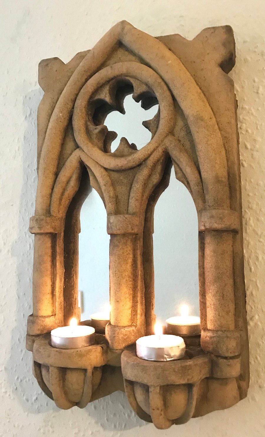 Small Double Gothic Arch Mirror 