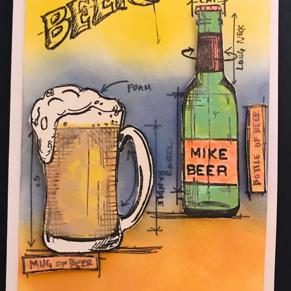 Birthday "Have a Beer" Card 