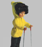 VINTAGE KNITTING PATTERN PDF Ski Set for Doll - Image 1