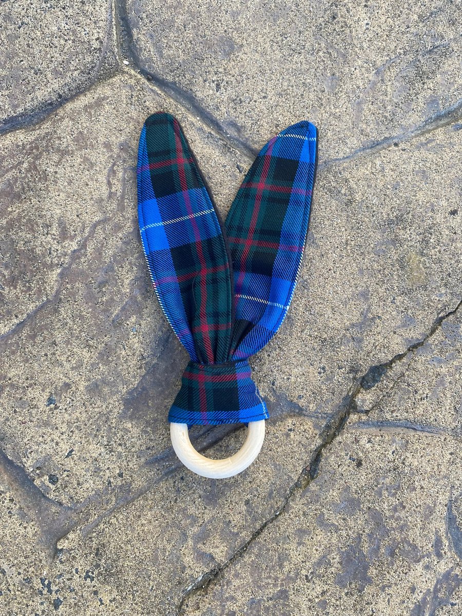 MacRae Tartan Bunny Ears Teether