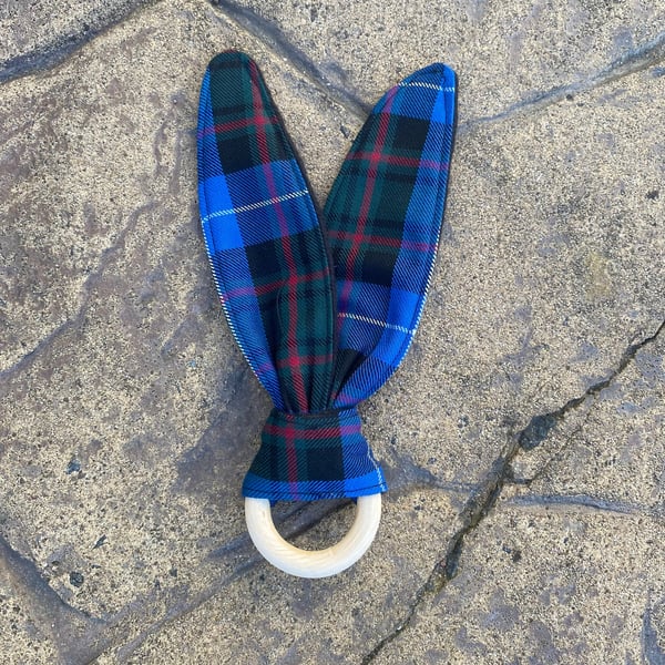 MacRae Tartan Bunny Ears Teether