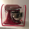 Clear Red Bound PVC Mixer Dust  Cover - KitchenAid Kmix Andrew James  