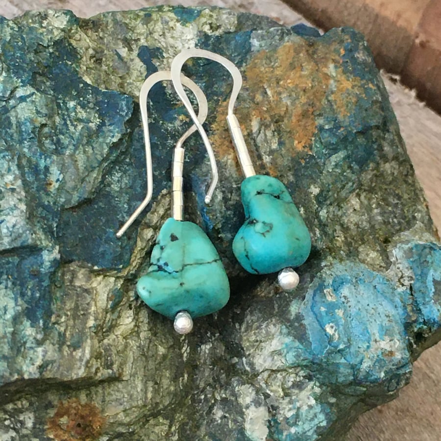 'Kynance' Turquoise earrings