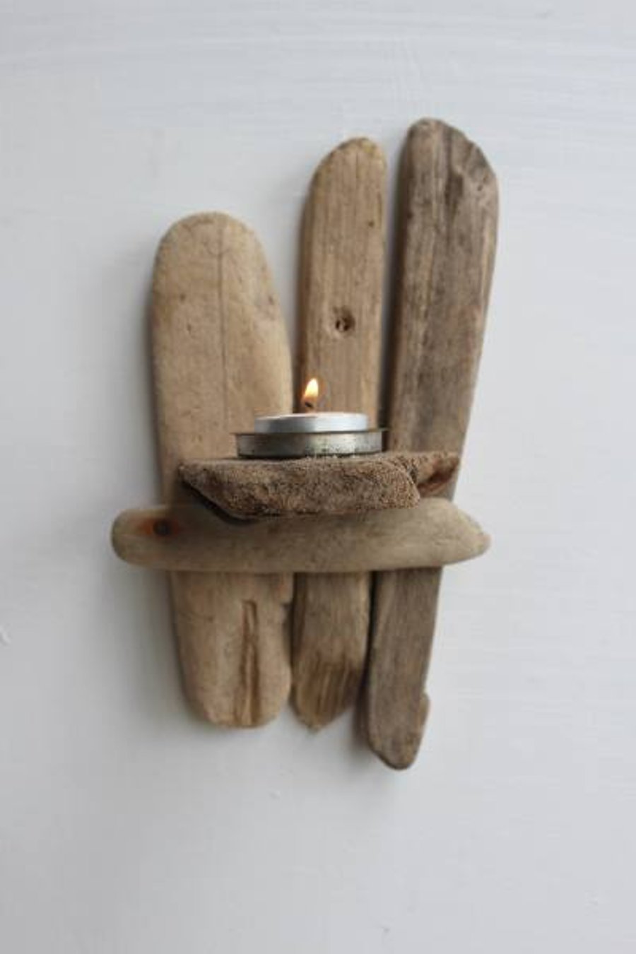 Driftwood Candle holder,Driftwood Tea light Hol... Folksy