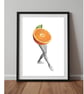 A4 art print - orange 