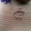 Sterling Silver Stamped 'Hakuna Matata' Ring