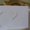 Pack of 5 Blank tiny heart cards