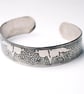 Steel wolf bracelet with celtic knot detail - Image 3