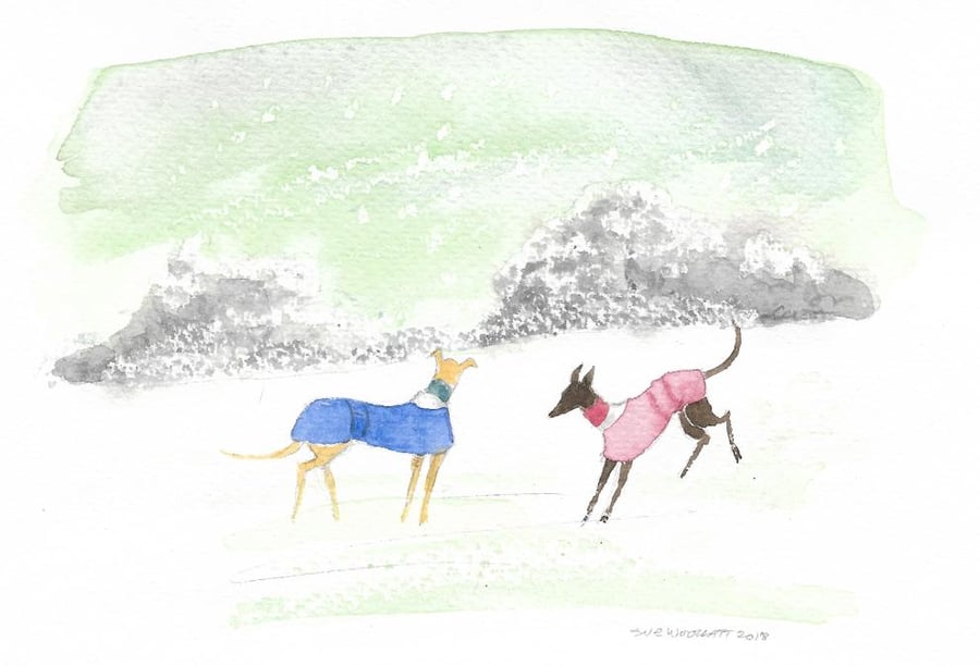 Hounds in the Snow (ref 0101)