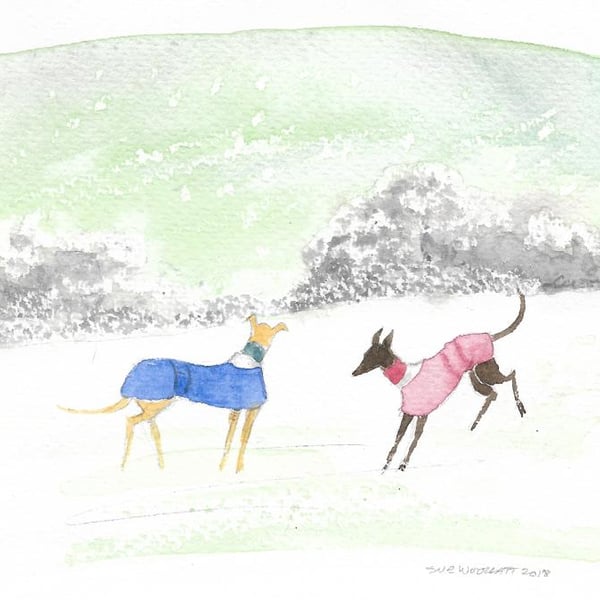 Hounds in the Snow (ref 0101)
