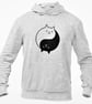 Ying Yang Kittens Hooded Sweatshirt Cute Cat Unisex Spiritual Zen Peace Animal  - Image 3