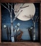 Hare and Moon Picture, Enchanted Forest, Woodland Scene, British Wildlife