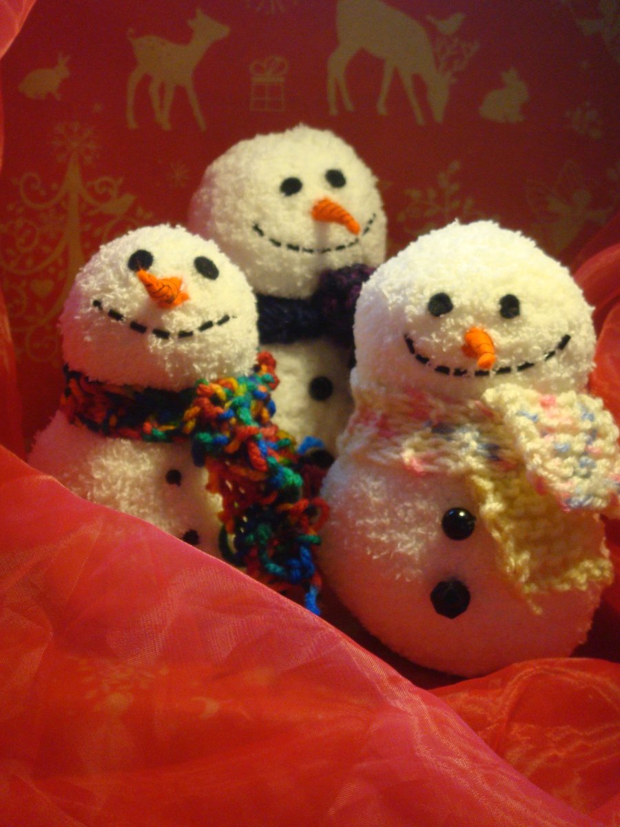 Fluffy the Sock Snowman