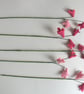 Pink felt Flowers - Image 4