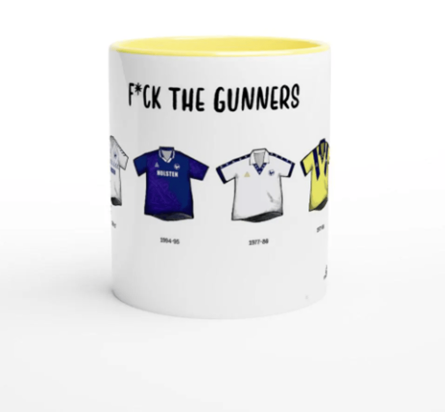 Tottenham Hotspur Mug - Football Kits Through The Ages - Funny Gift