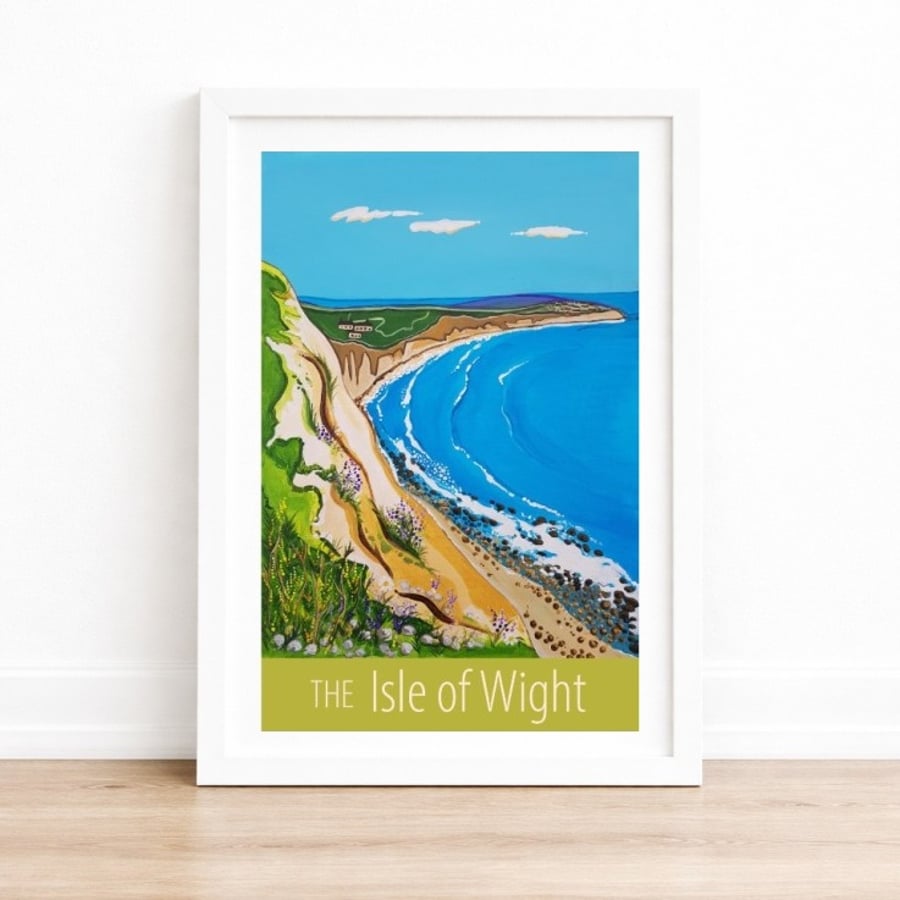 Isle of Wight travel poster print by Susie West