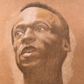 A portrait of Miles Davis 