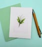 Lily of the Valley A6 Blank Card - Botanical Floral Note Card