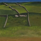 Donegal Hills 20x20cm Original Landscape Oil Painting Canvas Panel David Nicol