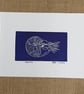 Nautilus, original lino print - Image 1