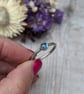 Sterling Silver Topaz 'Starlight' Patterned Stacking Ring - JBJ9009 - Image 2