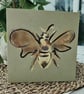 Bee Illustration Art Work Blank Greetings Card Birthday Thank You