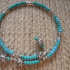 Aqua Bead Bracelet