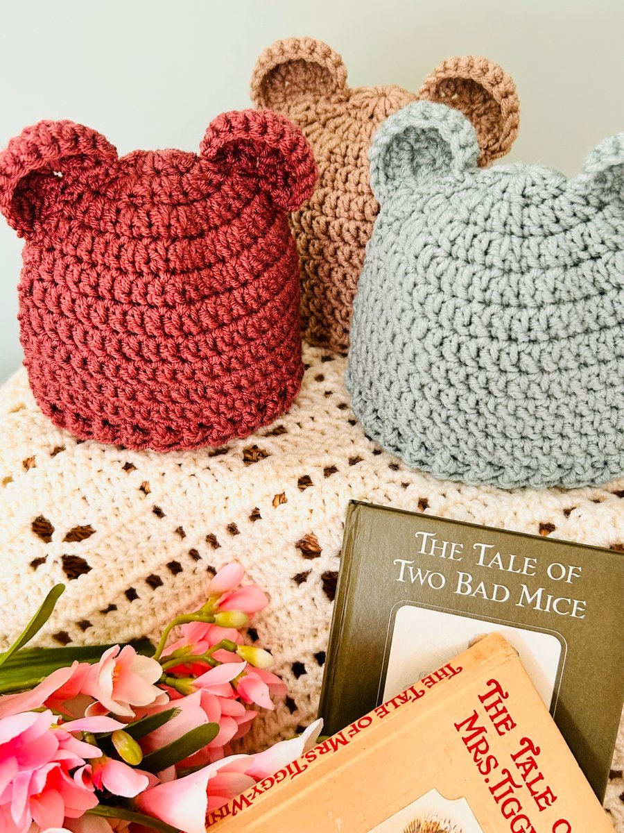 Teddy Bear Ears Baby Hat