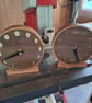 Moon phase lunar clock - handmade, walnut and Scottish oak - Image 4